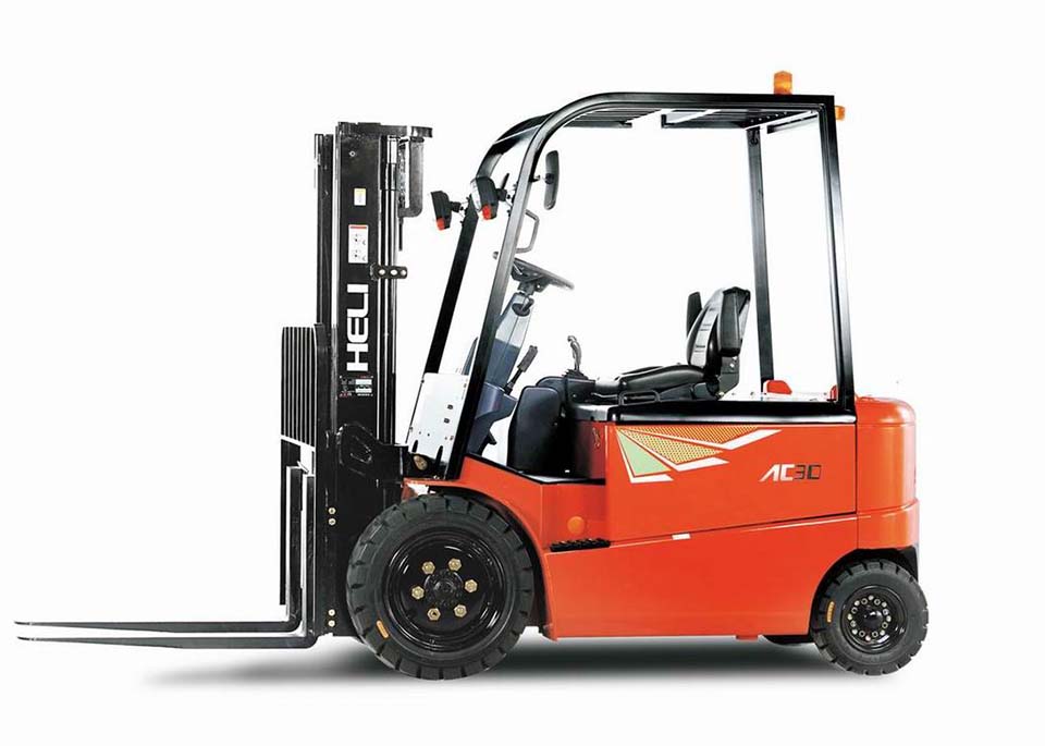 Heli Forklift Dealer Michigan Electric 4 Wheel Sideview