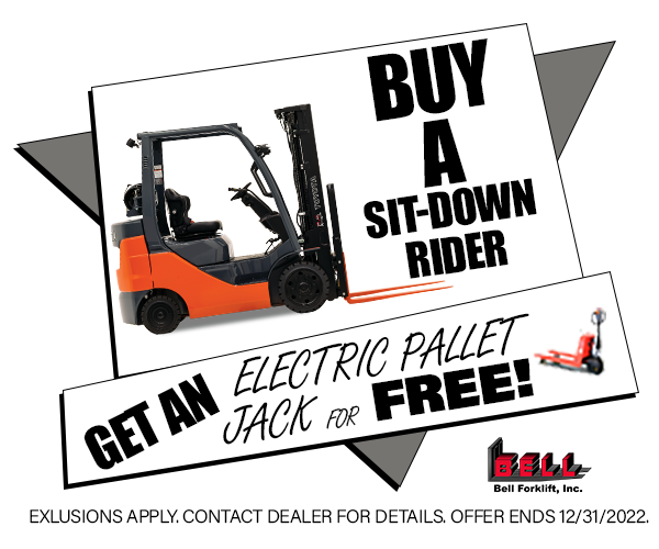 Bell Forklift Pallet Jack Promotion