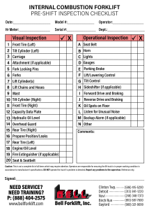 Pre Inspection Check List Ic Final 5x7